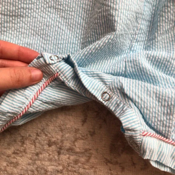 Smocked Crab Romper - Picture 4 of 5